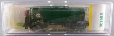 Minitrix 15420-19 Ech N Db Wagon Citerne � Bogies & Gu�rite Vert DEA 580 950 Neuf Boite