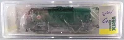Minitrix 15420-20 Ech N Db Wagon Citerne � Bogies & Gu�rite Vert DEA 580 961 Neuf Boite