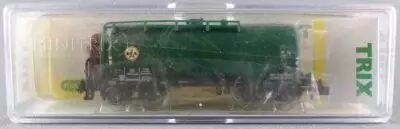 Minitrix 15420-20 Ech N Db Wagon Citerne � Bogies & Gu�rite Vert DEA 580 963 Neuf Boite