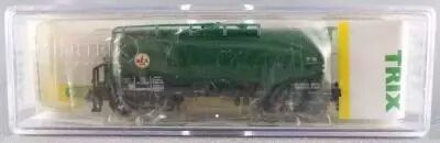 Minitrix 15504-18 Ech N Db Wagon Citerne � Bogies Vert DEA Neuf Boite