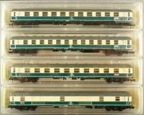 Minitrix 3112 x 2 3114 3117 N Scale Db 4 x Main Lines Coach Cream & Blue Area IV Mint in Box