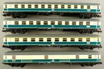 Minitrix 3112 x 2 3114 3117 N Scale Db 4 x Main Lines Coach Cream & Blue Area IV Mint in Box