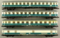 Minitrix 3112 x 2 3114 3117 N Scale Db 4 x Main Lines Coach Cream & Blue Area IV Mint in Box