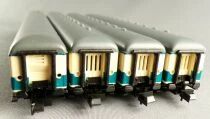 Minitrix 3112 x 2 3114 3117 N Scale Db 4 x Main Lines Coach Cream & Blue Area IV Mint in Box