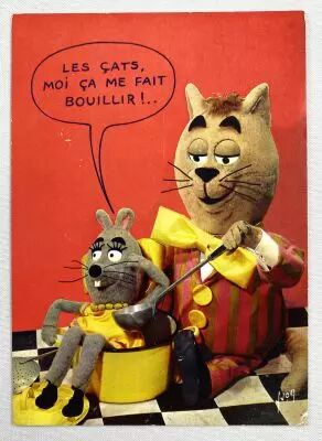Minizup et Matouvu - Carte Postale ORTF / Editions Yvon n�01