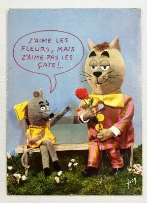 Minizup et Matouvu - Carte Postale ORTF / Editions Yvon n�02