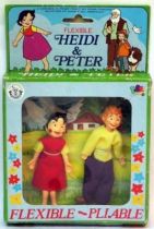 Mint in french box Heidi & Pedro (Peter) bendables Brabo