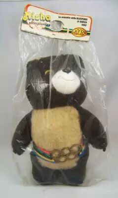 Misha, Mascotte Olympique - Peluche 30cm Effe (Italie) 1980 (neuve sous sachet) 01