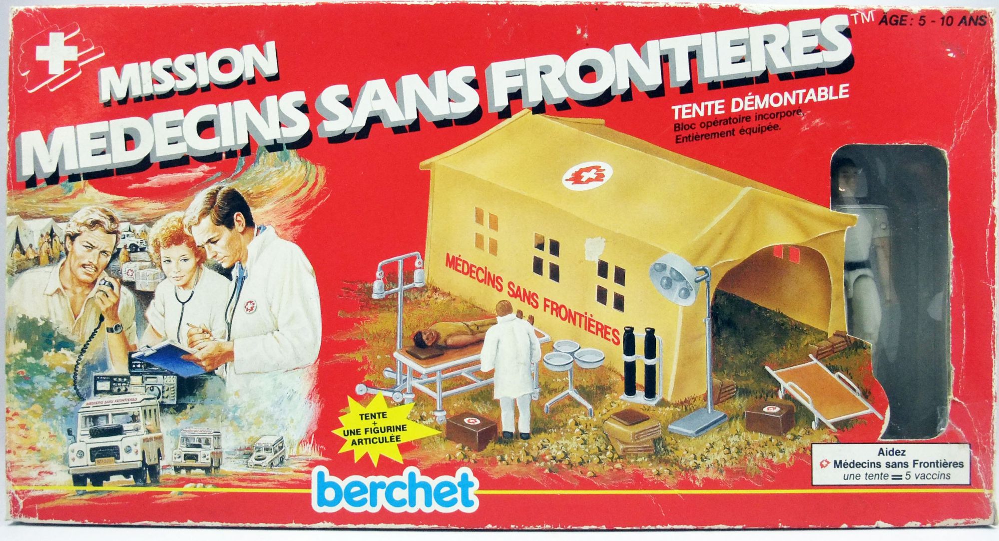 Mission Médecins Sans Frontières Marc le médecin Figurine 10cm Berchet Franc 