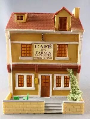 Maquette MKD HO Bar Café De La Poste - Maison Immeuble Avec Figurines