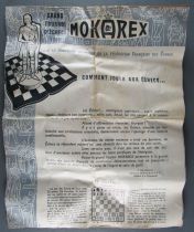 Mokarex - Chess Games - Complete Set 32 pieces + Chessboard + Rules Sheet