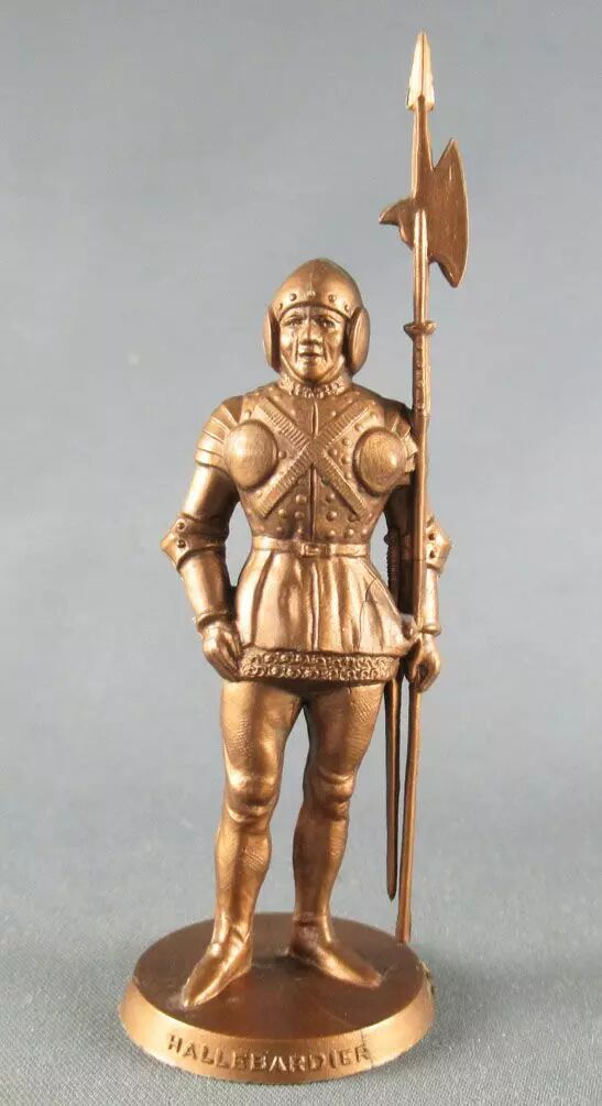 Figurine QUIRALU - Hallebardier Du Moyen Âge - Aluminium - Fabriqué En France