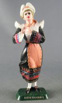 Mokarex French Regional Costumes (painted ronde bosse) Britain Woman