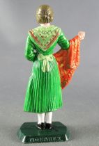 Mokarex French Regional Costumes (painted ronde bosse) Lyonnese Woman