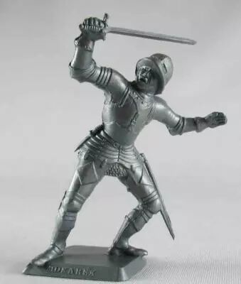 Figurine Mokarex Soldat à La Dague Série Ivanhoe - Moyen Âge Français - 1:32 à Peindre
