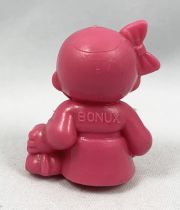 Monchichi - Bonux - Monchichi seating with puppy pink figure