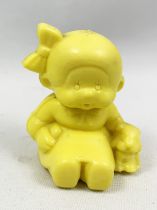 Monchichi - Bonux - Monchichi sitting with puppy yellow figure