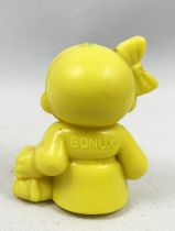 Monchichi - Bonux - Monchichi sitting with puppy yellow figure