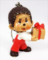 Monchichi - Bully pvc figure - Boy with gift box