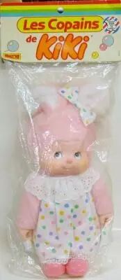 Monchhichi's friend - Ajena - 12'' Pink rabbit girl Ajena (mint in baggie)