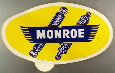 Monroe - Automotive Shock Absorbers - Large Vintage Sticker 31 x 18 cm