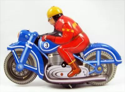 Moto - Jouet m�canique en T�le - Moto Racer