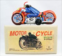 Moto - Jouet mécanique en Tôle - Motor-Cycle (Yonesawa)