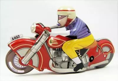 Moto - Jouet m�canique en T�le - Racing Motor Cycle (Tin Treasures)