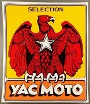 Moto - Lot de 4 Autocollants Vintages Yac Moto