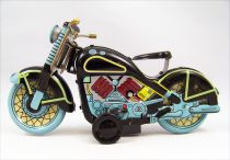 Motorbike - Tin Toy Wind-Up - Black Harley