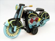 Motorbike - Tin Toy Wind-Up - Black Harley