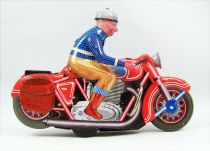 Motorbike - Tin Toy Wind-Up - Motorbike w/Pilot
