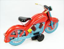Motorbike - Tin Toy Wind-Up - Red Harley