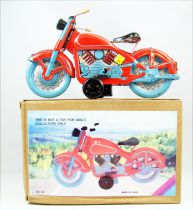 Motorbike - Tin Toy Wind-Up - Red Harley