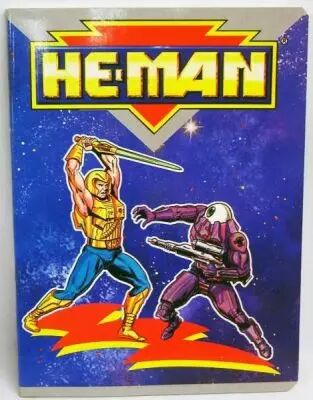 MOTU - Cahier d\'�colier - He-Man & Optikk (Musclor vs. Optikk)