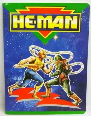 MOTU - Cahier d\'�colier - He-Man & Slush Head (Musclor vs. Kalamarr)