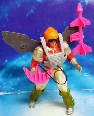 MOTU New Adventures of He-Man - Missile Armor Flipshot / Icarius Tireur d\'Elite (loose)