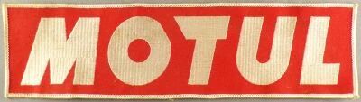 Motul - Huile Automobile - Patch Ecusson Brod� Vintage 27,8 x 7,5 cm