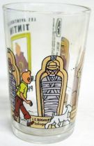Mustard glass Amora Tintin Cigars of the Pharaoh