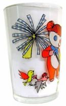 Mustard Glass Colargol with Birds