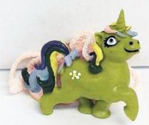 My Little Pony - Comic Spain - Green Unicorn with flower - PVC necklace figure