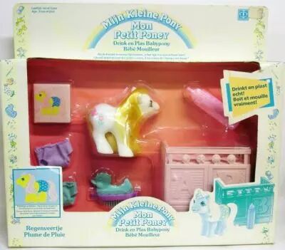My Little Pony 1990 Drink N Wet Baby Ponies Baby Cuddles