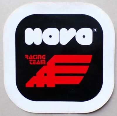 Nava Racing Team Casque - Moto - Autocollant Vintage 22,7x22,7cm