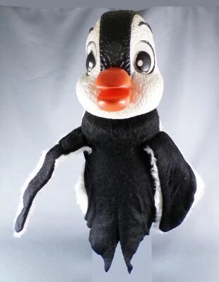 Nestor le Pingouin - C�sar - Marionnette � Main