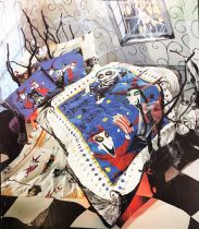 Nightmare Before Christmas - Parure Draps (Lit Double) + Duvet \ Lock, Shock & Barrel\ 