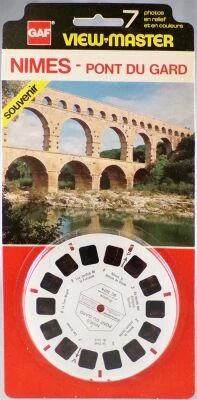 N�mes Pont du Gard France - Memory Series - 1 x View-Master Disc Mint on Card Ref. BC 207-4