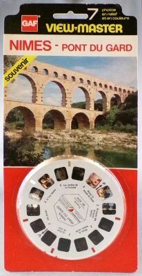 N�mes Pont du Gard France - Memory Series - 1 x View-Master Disc Open Card Ref. BC 207-4