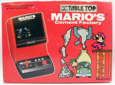 Nintendo - Table Top Game & Watch - Mario's Cement Factory (mint