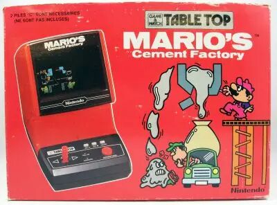 Nintendo - Table Top Game & Watch - Mario\'s Cement Factory (neuf en boite fran�aise)