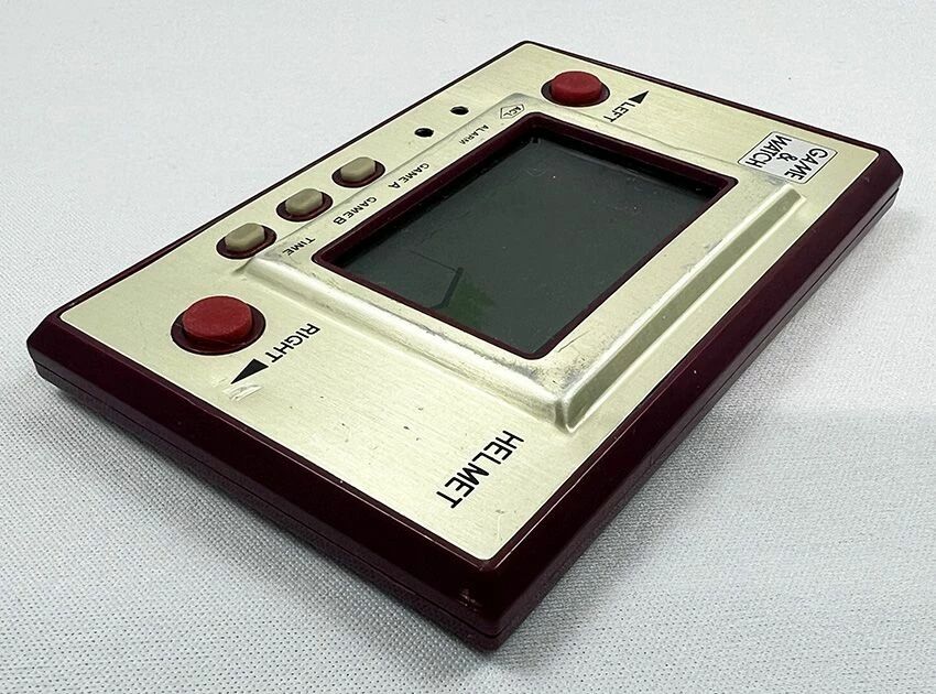 GAME & WATCH HELMET (CN-07) ゴールド Nintendo Game & Watch - Gold Series - Helmet / Headache CN-07